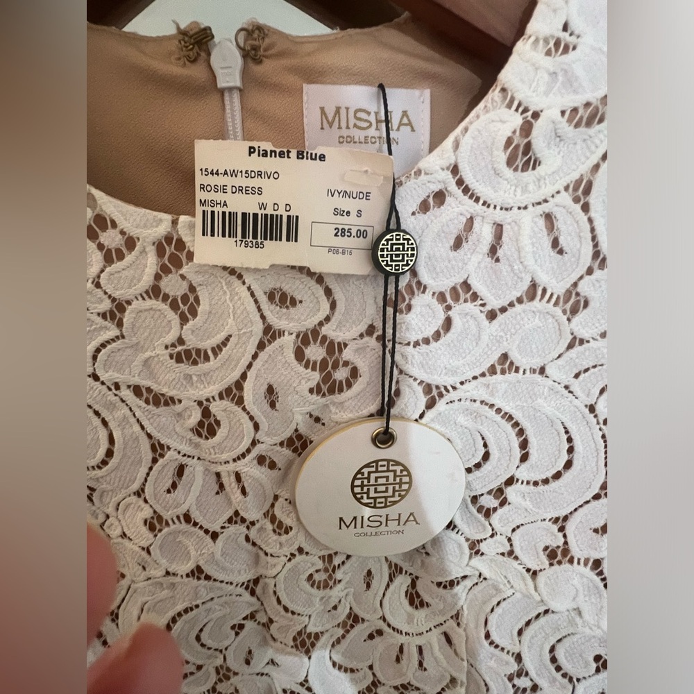 Rosie Dress in Ivory & Nude - MISHA Collective - Small, NWT - Picture 3 of 6